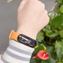 For Xiaomi Mi Band 6 / 5 Willow Texture Silicone Watch Band(Dark Green)