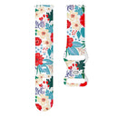 For Samsung Galaxy Watch Active Printing Butterfly Buckle Silicone Watch Band(Flowers)