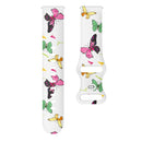 For Samsung Galaxy Watch Active Printing Butterfly Buckle Silicone Watch Band(Colorful Butterflies)