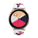 For Samsung Galaxy Watch Active Printing Butterfly Buckle Silicone Watch Band(Colorful Butterflies)