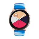For Samsung Galaxy Watch Active Printing Butterfly Buckle Silicone Watch Band(Spring)