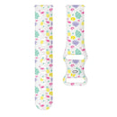 For Samsung Galaxy Watch Active Printing Butterfly Buckle Silicone Watch Band(Flamingo)