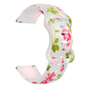For Samsung Galaxy Watch Active Printing Butterfly Buckle Silicone Watch Band(Rose)