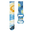 For Samsung Galaxy Watch Active Printing Butterfly Buckle Silicone Watch Band(Starry Sky)