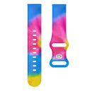 For Samsung Galaxy Watch Active Printing Butterfly Buckle Silicone Watch Band(Tie Dye)
