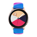 For Samsung Galaxy Watch Active Printing Butterfly Buckle Silicone Watch Band(Tie Dye)