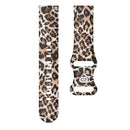 For Samsung Galaxy Watch Active Printing Butterfly Buckle Silicone Watch Band(Brown Leopard)