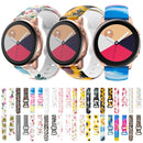 For Samsung Galaxy Watch Active Printing Butterfly Buckle Silicone Watch Band(Pink Dandelion)