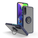 For Samsung Galaxy A70 / A70s Q Shadow I Ring Kickstand PC and TPU Hybrid Phone Case(Royal Blue)