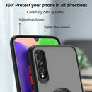 For Samsung Galaxy A70 / A70s Q Shadow I Ring Kickstand PC and TPU Hybrid Phone Case(Royal Blue)