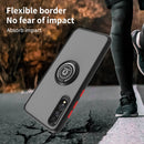 For Samsung Galaxy A70 / A70s Q Shadow I Ring Kickstand PC and TPU Hybrid Phone Case(Royal Blue)