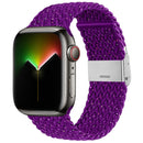 Nylon Braid Watch Band For Apple Watch Series 7 45mm / 6&SE&5&4 44mm / 3&2&1 42mm(Starlight Purple)