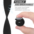 Nylon Braid Watch Band For Apple Watch Series 7 45mm / 6&SE&5&4 44mm / 3&2&1 42mm(Starlight)