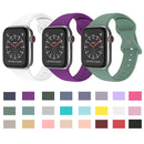 Butterfly Buckle Silicone Watch Band, Size: S For Apple Watch Series 7 45mm / 6&SE&5&4 44mm / 3&2&1 42mm(Rose Red)