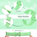Butterfly Buckle Silicone Watch Band, Size: L For Apple Watch Series 7 41mm / 6&SE&5&4 40mm / 3&2&1 38mm(White)