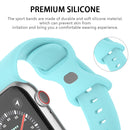 Butterfly Buckle Silicone Watch Band, Size: L For Apple Watch Series 7 45mm / 6&SE&5&4 44mm / 3&2&1 42mm(Olive Green)