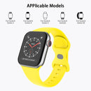 Butterfly Buckle Silicone Watch Band, Size: L For Apple Watch Series 7 45mm / 6&SE&5&4 44mm / 3&2&1 42mm(Black)