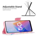 For OPPO A96 5G Colored Drawing Pattern Leather Phone Case(Butterfly Love)