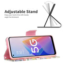 For OPPO A96 5G Colored Drawing Pattern Leather Phone Case(Tree Life)