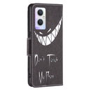 For OPPO A96 5G Colored Drawing Pattern Leather Phone Case(Smirk)