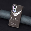 For OPPO A96 5G Colored Drawing Pattern Leather Phone Case(Smirk)