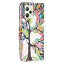 For OPPO Realme C35 Colored Drawing Pattern Leather Phone Case(Tree Life)