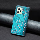 For OPPO Realme C35 Colored Drawing Pattern Leather Phone Case(Plum Blossom)