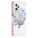 For OPPO Realme C35 Colored Drawing Pattern Leather Phone Case(Tree)