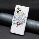 For OPPO Realme C35 Colored Drawing Pattern Leather Phone Case(Tree)