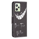 For OPPO Realme C35 Colored Drawing Pattern Leather Phone Case(Smirk)
