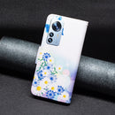 For Xiaomi 12 Pro Colored Drawing Pattern Leather Phone Case(Butterfly Love)