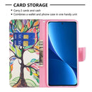 For Xiaomi 12 Pro Colored Drawing Pattern Leather Phone Case(Tree Life)