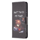 For Xiaomi 12 Pro Colored Drawing Pattern Leather Phone Case(Bear)