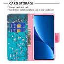 For Xiaomi 12 Pro Colored Drawing Pattern Leather Phone Case(Plum Blossom)