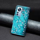 For Xiaomi 12 Pro Colored Drawing Pattern Leather Phone Case(Plum Blossom)