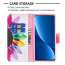 For Xiaomi 12 Pro Colored Drawing Pattern Leather Phone Case(Sun Flower)