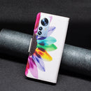 For Xiaomi 12 Pro Colored Drawing Pattern Leather Phone Case(Sun Flower)