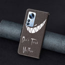 For Xiaomi 12 Pro Colored Drawing Pattern Leather Phone Case(Smirk)