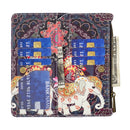 For Xiaomi 12 Pro Colored Drawing Pattern Zipper Leather Phone Case(Flower Elephants)