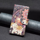 For Xiaomi 12 Pro Colored Drawing Pattern Zipper Leather Phone Case(Flower Elephants)