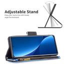 For Xiaomi 12 Pro Colored Drawing Pattern Zipper Leather Phone Case(Gold Butterfly)