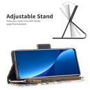 For Xiaomi 12 Pro Colored Drawing Pattern Zipper Leather Phone Case(Big Tre)