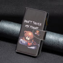 For Xiaomi 12 Pro Colored Drawing Pattern Zipper Leather Phone Case(Bear)