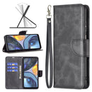 For Motorola Moto G22 Lambskin Texture Pure Color Leather Phone Case(Black)