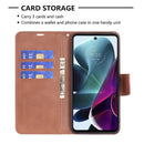 For Motorola Moto G200 5G / Edge S30 5G Lambskin Texture Pure Color Leather Phone Case(Brown)