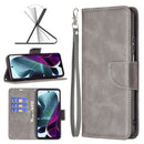 For Motorola Moto G200 5G / Edge S30 5G Lambskin Texture Pure Color Leather Phone Case(Grey)