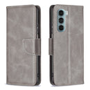 For Motorola Moto G200 5G / Edge S30 5G Lambskin Texture Pure Color Leather Phone Case(Grey)
