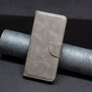 For Motorola Moto G200 5G / Edge S30 5G Lambskin Texture Pure Color Leather Phone Case(Grey)