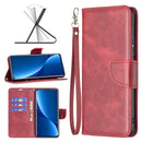 For Xiaomi 12 Pro Lambskin Texture Pure Color Leather Phone Case(Red)