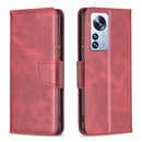 For Xiaomi 12 Pro Lambskin Texture Pure Color Leather Phone Case(Red)
